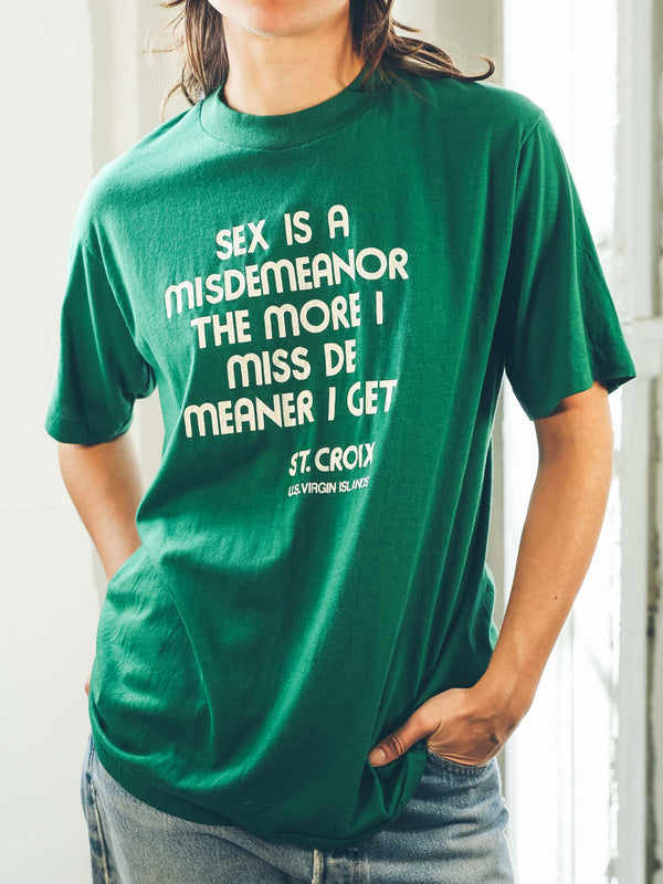 Sex is a Misdemeanor Tee T-Shirt arcadeshops.com