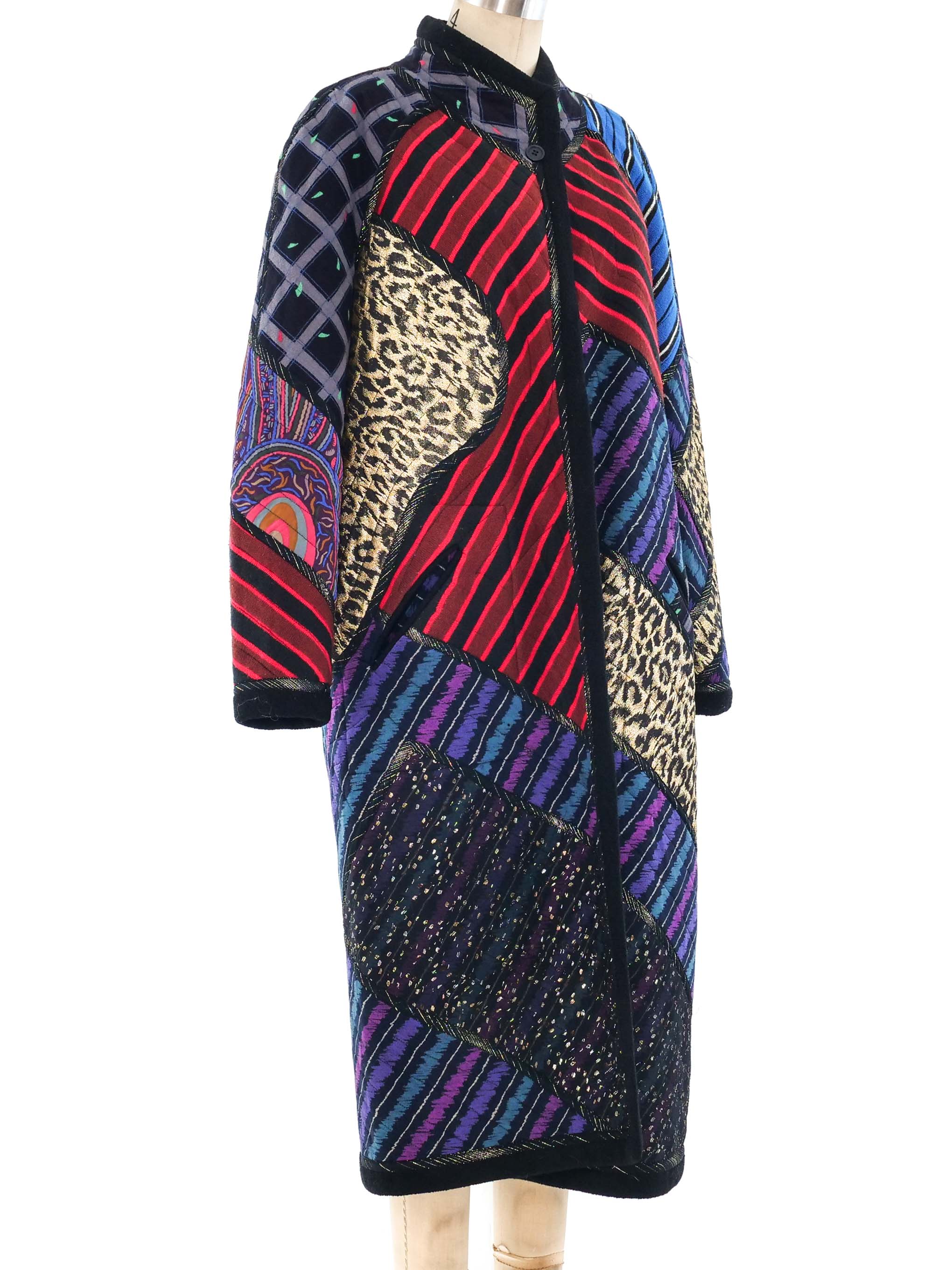 Koos Van Den Akker Reversible Patchwork Coat