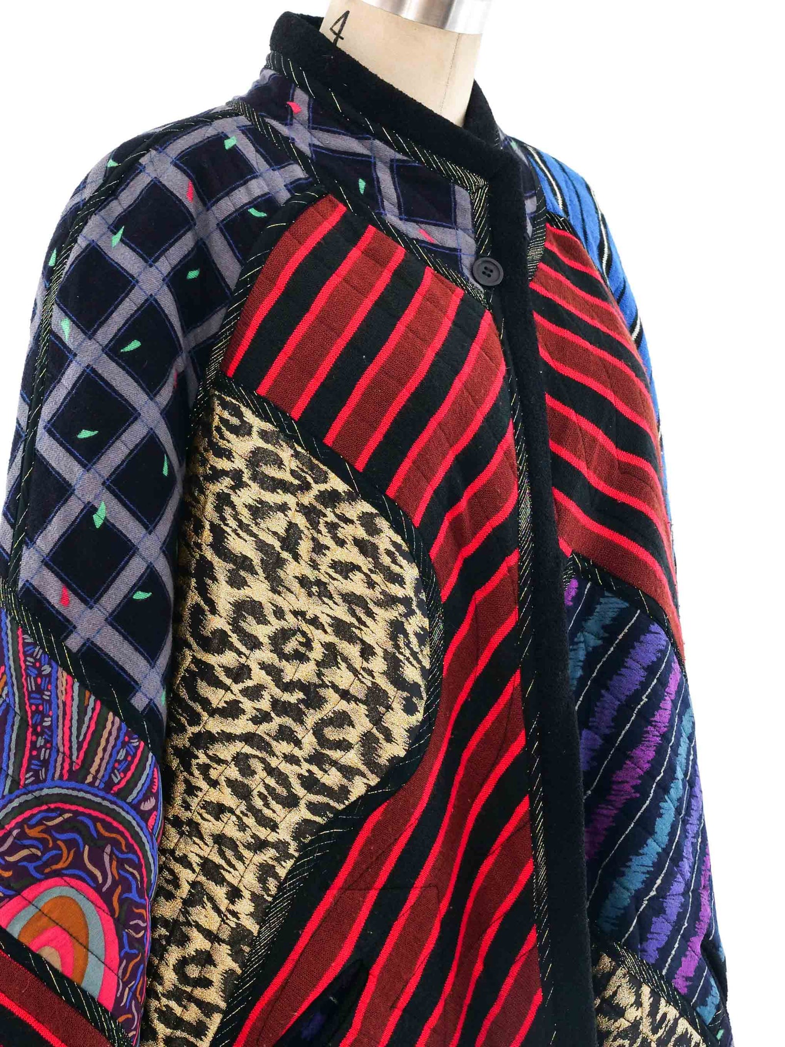 Koos Van Den Akker Reversible Patchwork Coat