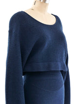 Alaia Crop Top Sweater Dress Dress arcadeshops.com