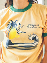 Wildwood New Jersey Ringer Tee T-Shirt arcadeshops.com