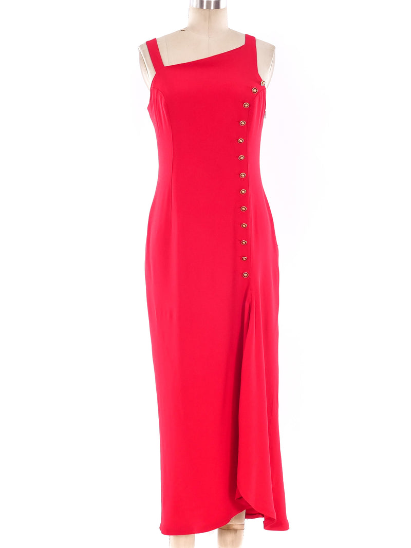 Versus by Versace Red Maxi Dress Dress arcadeshops.com
