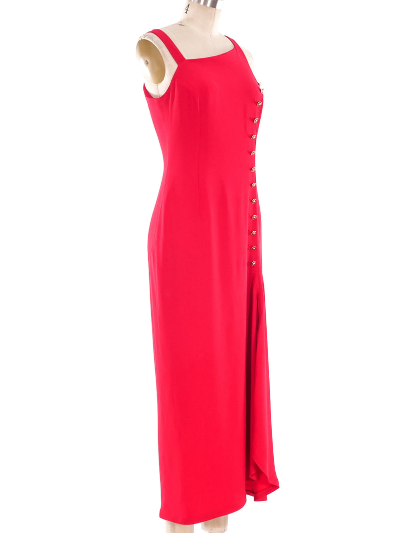 Versus by Versace Red Maxi Dress Dress arcadeshops.com