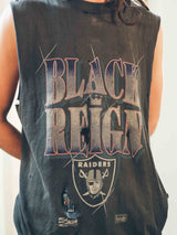 Distressed Raiders Sleeveless Tee T-Shirt arcadeshops.com