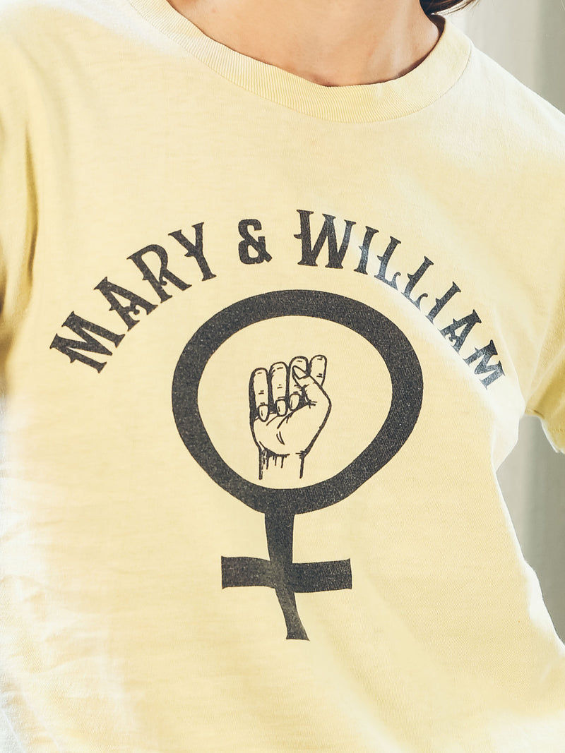 Mary & William College Feminist Tee T-Shirt arcadeshops.com