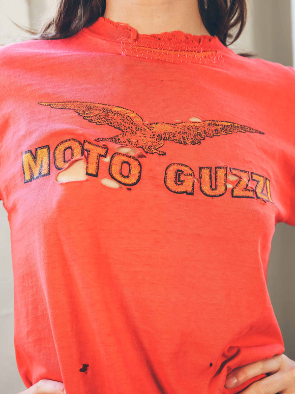 Distressed Moto Guzzi Tee T-Shirt arcadeshops.com