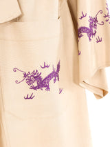 Dragon Embroidered Chinese Robe Jacket arcadeshops.com