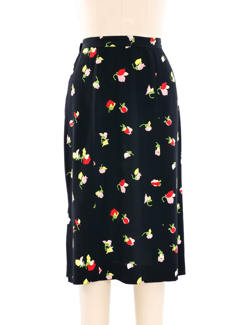 Cacharel Floral Printed Peplum Ensemble Suit arcadeshops.com