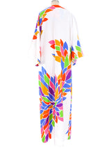 Tropical Floral Printed Caftan Dress arcadeshops.com