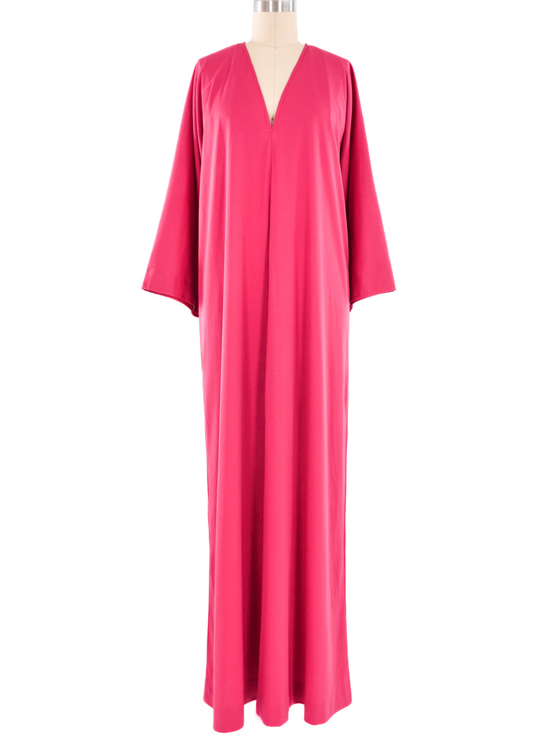 Halston IV Fuschia Jersey Caftan Dress arcadeshops.com