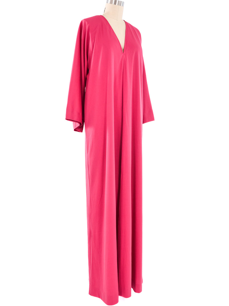 Halston IV Fuschia Jersey Caftan Dress arcadeshops.com