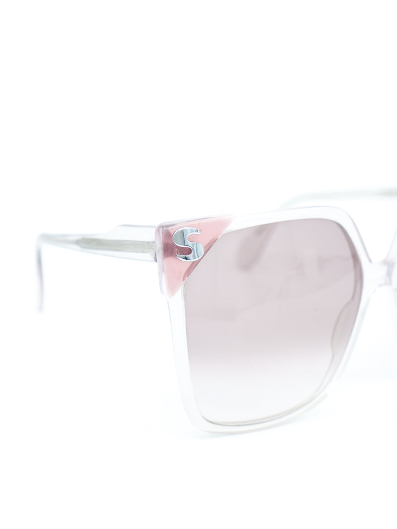 Silhouette Oversized Pink Sunglasses Accessory arcadeshops.com