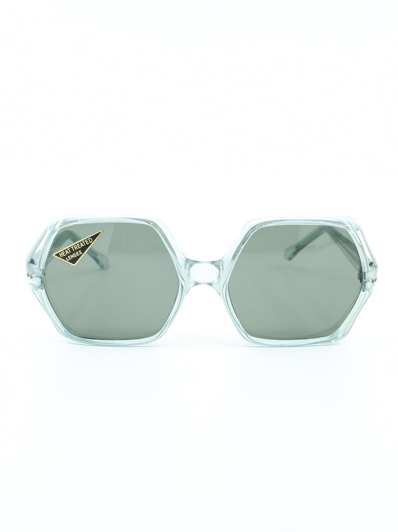 1970's Hexagonal Framed Sunglasses Accessory arcadeshops.com