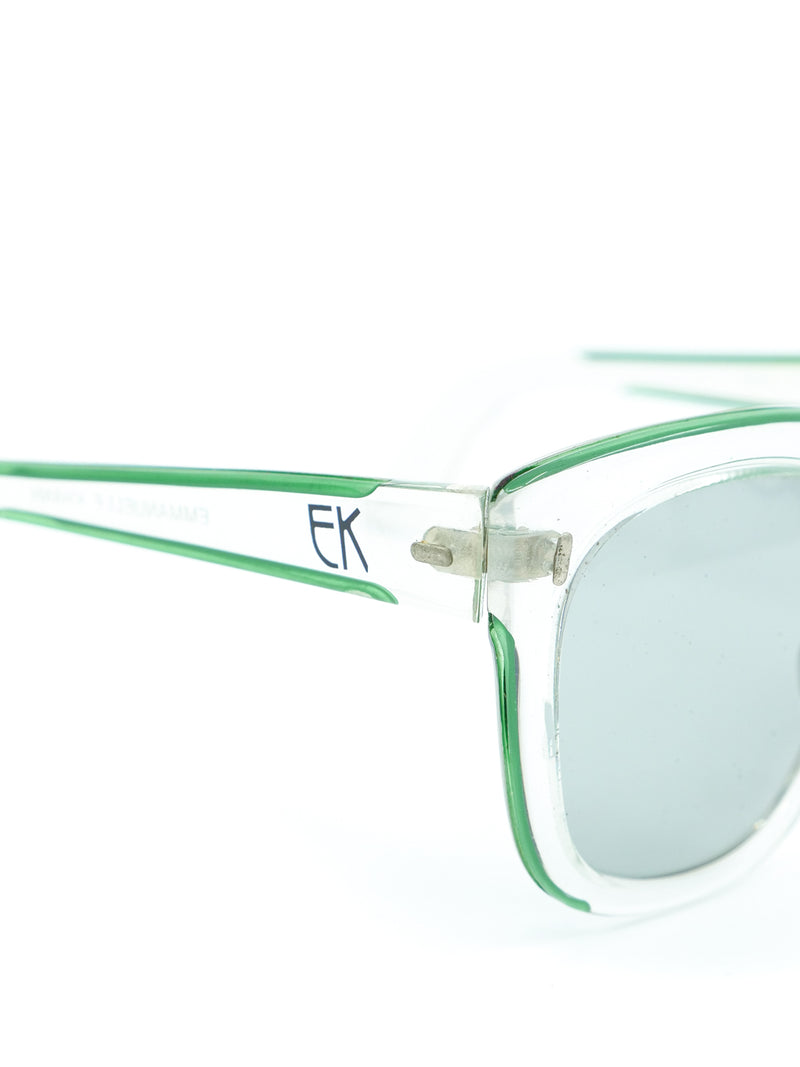 Emmanuelle Khanh Green Accented Sunglasses Accessory arcadeshops.com