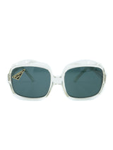1960's Square Crystal Sunglasses Accessory arcadeshops.com