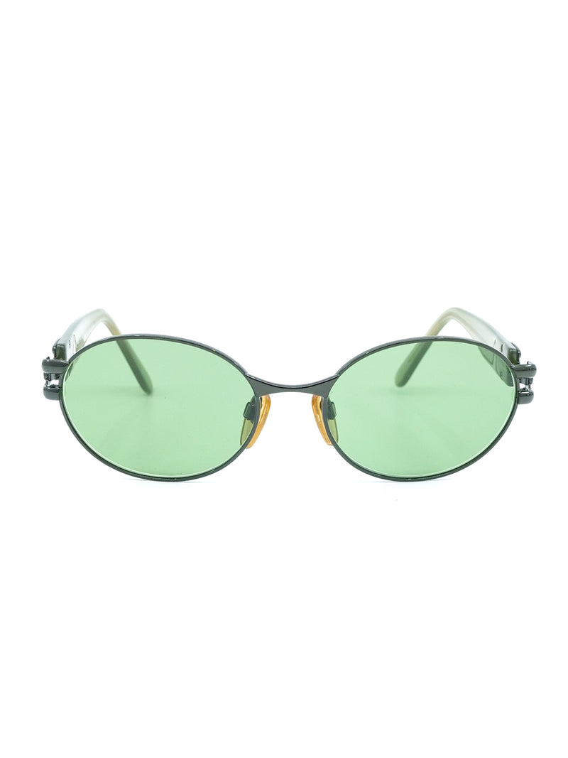 Valentino Green Tinted Sunglasses Accessory arcadeshops.com