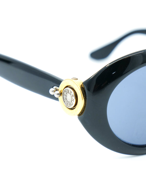 Gianfranco Ferre Oval Black Sunglasses Accessory arcadeshops.com