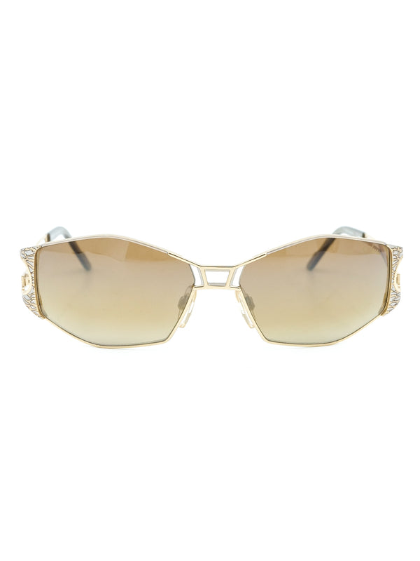 Cazal Mirrored Wrap Sunglasses Accessory arcadeshops.com