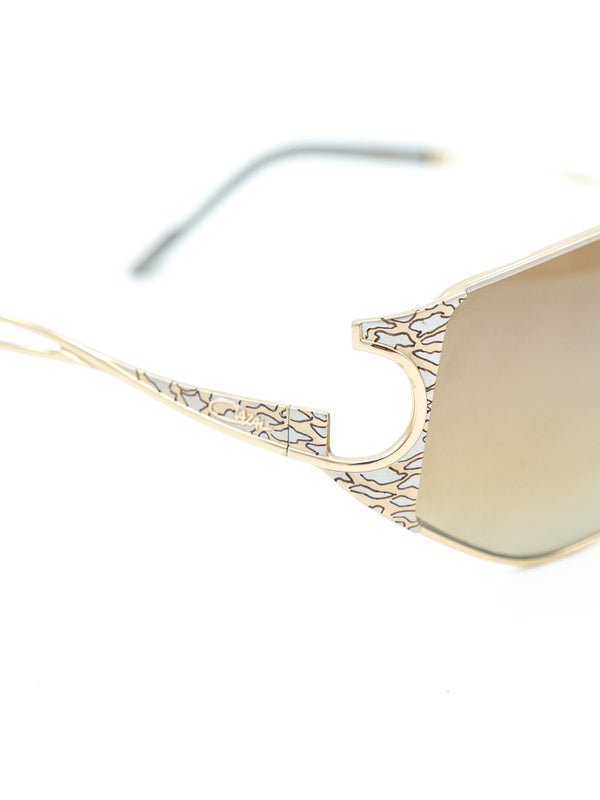 Cazal Mirrored Wrap Sunglasses Accessory arcadeshops.com