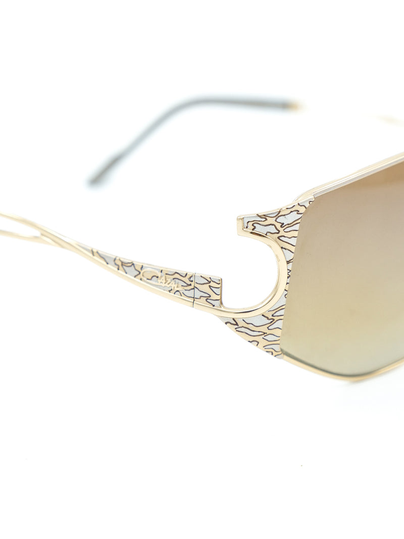 Cazal Mirrored Wrap Sunglasses Accessory arcadeshops.com