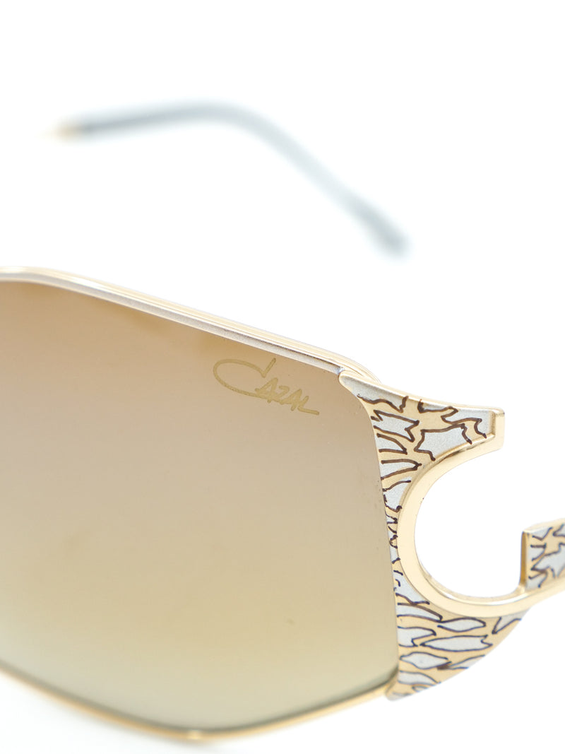 Cazal Mirrored Wrap Sunglasses Accessory arcadeshops.com
