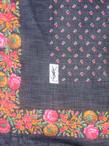 Yves Saint Laurent Floral Cotton Gauze Scarf Accessory arcadeshops.com