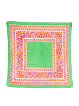 Yves Saint Laurent Green Floral Cotton Gauze Scarf Accessory arcadeshops.com