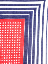 Yves Saint Laurent Polka Dot Cotton Gauze Scarf Accessory arcadeshops.com