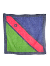 Roberta di Camerino Logo Stripe Cotton Gauze Scarf Accessory arcadeshops.com