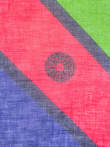 Roberta di Camerino Logo Stripe Cotton Gauze Scarf Accessory arcadeshops.com