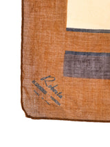 Roberta di Camerino Ribbon Printed Cotton Gauze Scarf Accessory arcadeshops.com