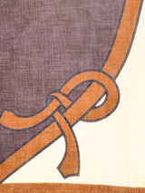 Roberta di Camerino Ribbon Printed Cotton Gauze Scarf Accessory arcadeshops.com