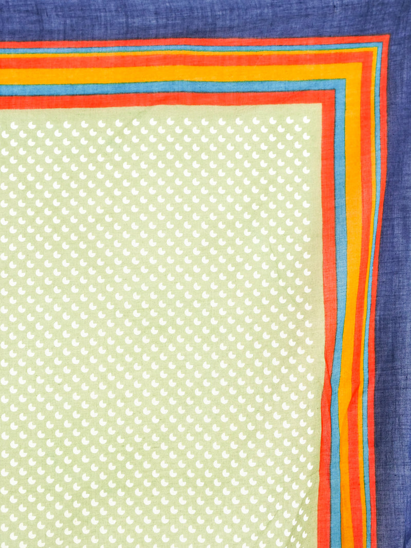 Yves Saint Laurent Leaf Printed Cotton Gauze Scarf Accessory arcadeshops.com