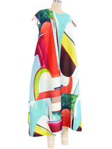 Issey Miyake Pleats Please Printed Tent Dress Dress arcadeshops.com