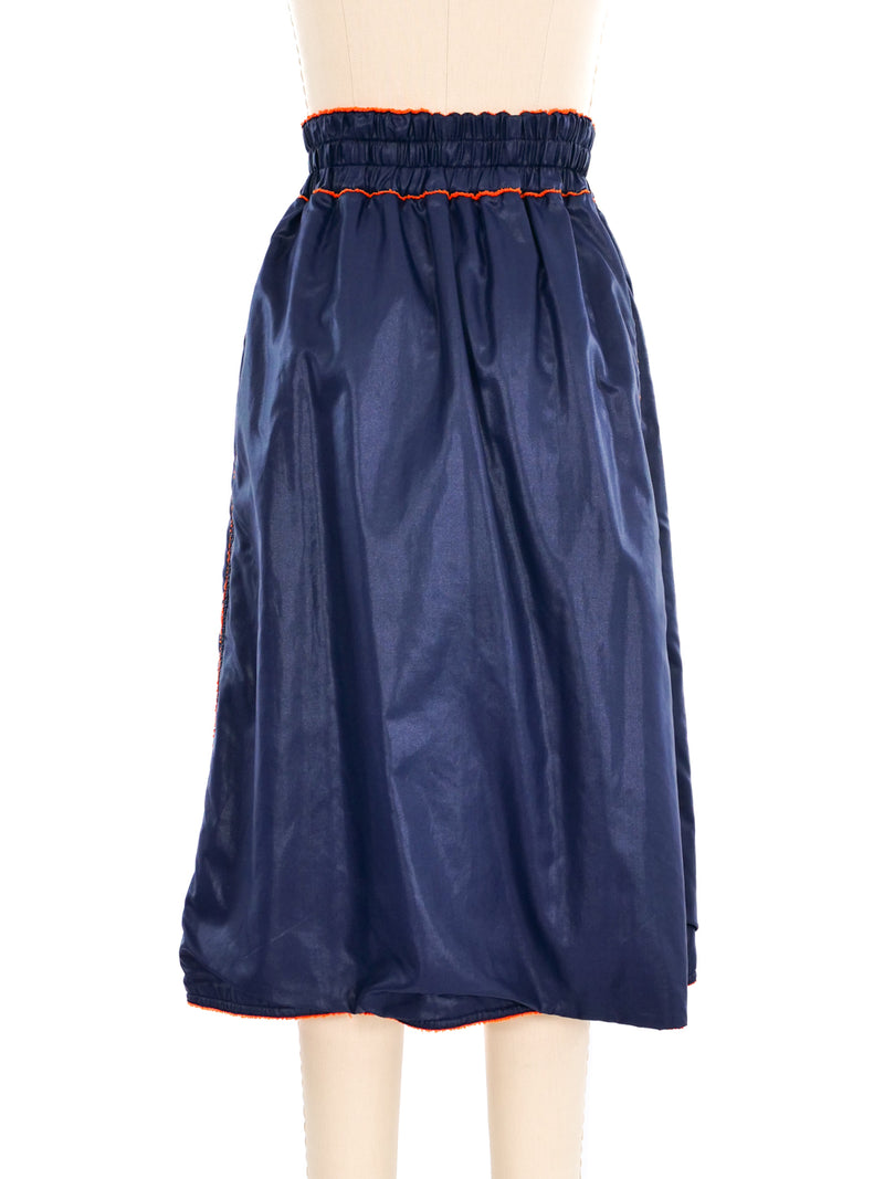 Courreges Terry Lined Nylon Skirt Bottom arcadeshops.com