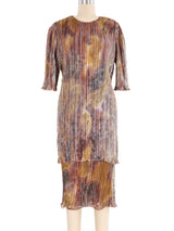 Judy Hornby Hand Dyed Metallic Pleated Dress Dress arcadeshops.com