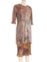 Judy Hornby Hand Dyed Metallic Pleated Dress Dress arcadeshops.com