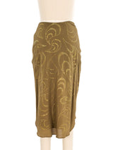 Celine Ruched Silk Skirt Bottom arcadeshops.com