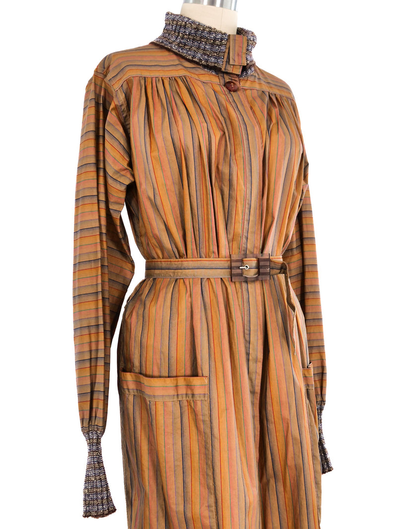 1970's Missoni Striped Belted Coat Jacket arcadeshops.com