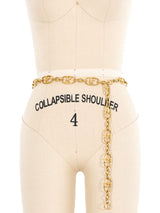 Roberta di Camerino Goldtone Logo Chain Belt Accessory arcadeshops.com