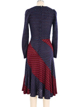 1970's Patchwork Knit Dress Dress arcadeshops.com