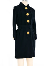 Chanel Button Front Coat Dress Dress arcadeshops.com