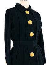 Chanel Button Front Coat Dress Dress arcadeshops.com