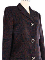 Gianni Versace Star Swirl Longline Jacket Jacket arcadeshops.com