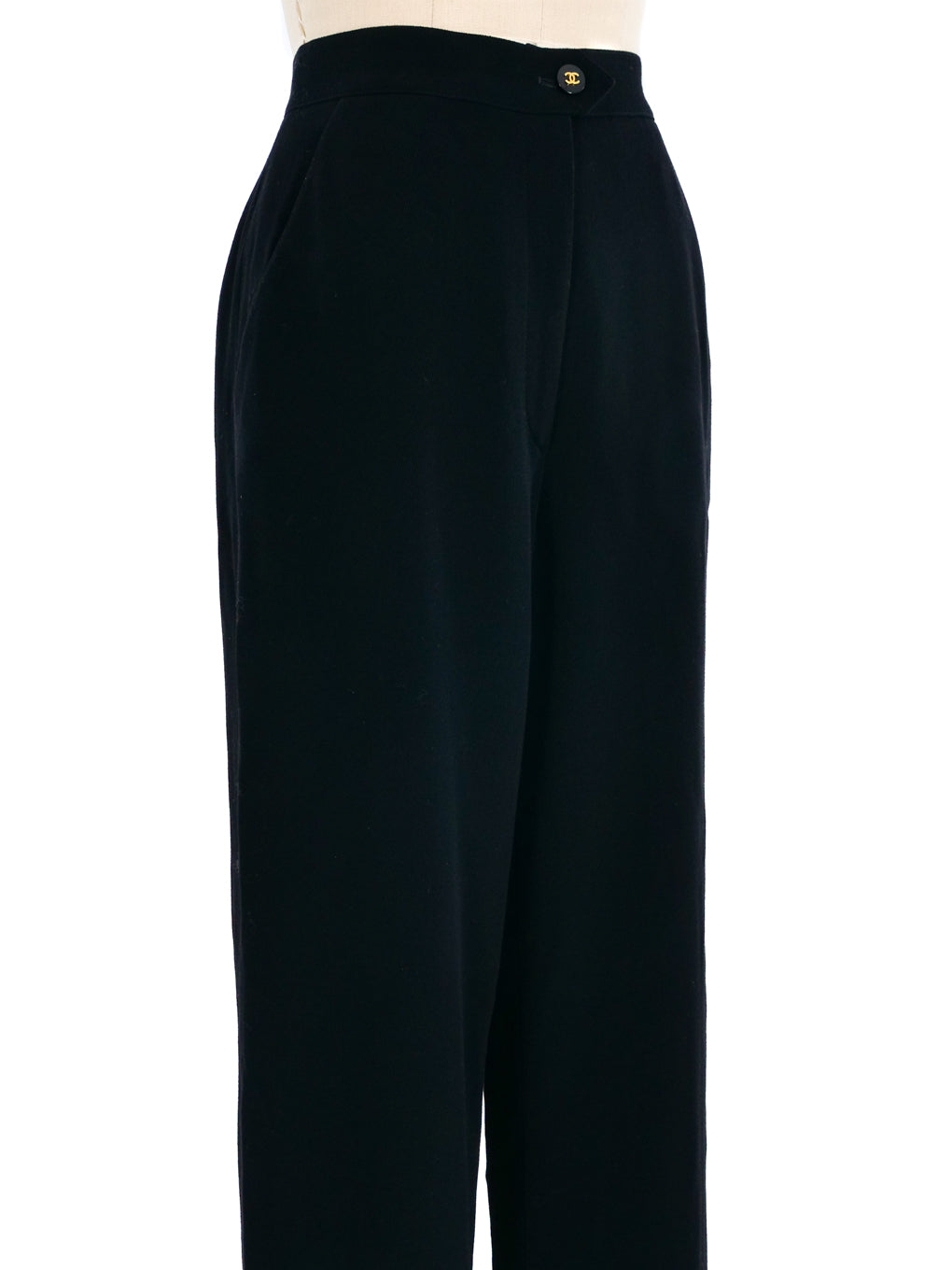 1994 Chanel High Waist Wool Trousers