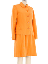 Gianni Versace Tangerine Silk Dress Ensemble Suit arcadeshops.com