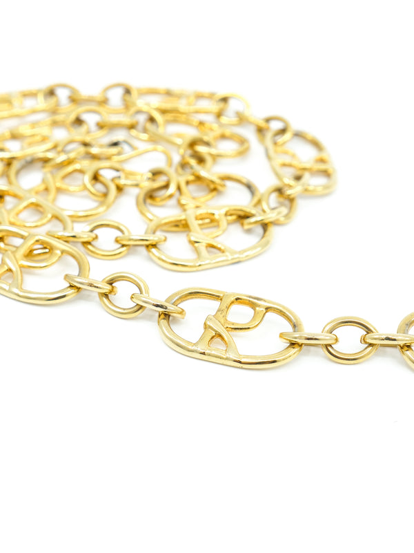 Roberta di Camerino Goldtone Logo Chain Belt Accessory arcadeshops.com