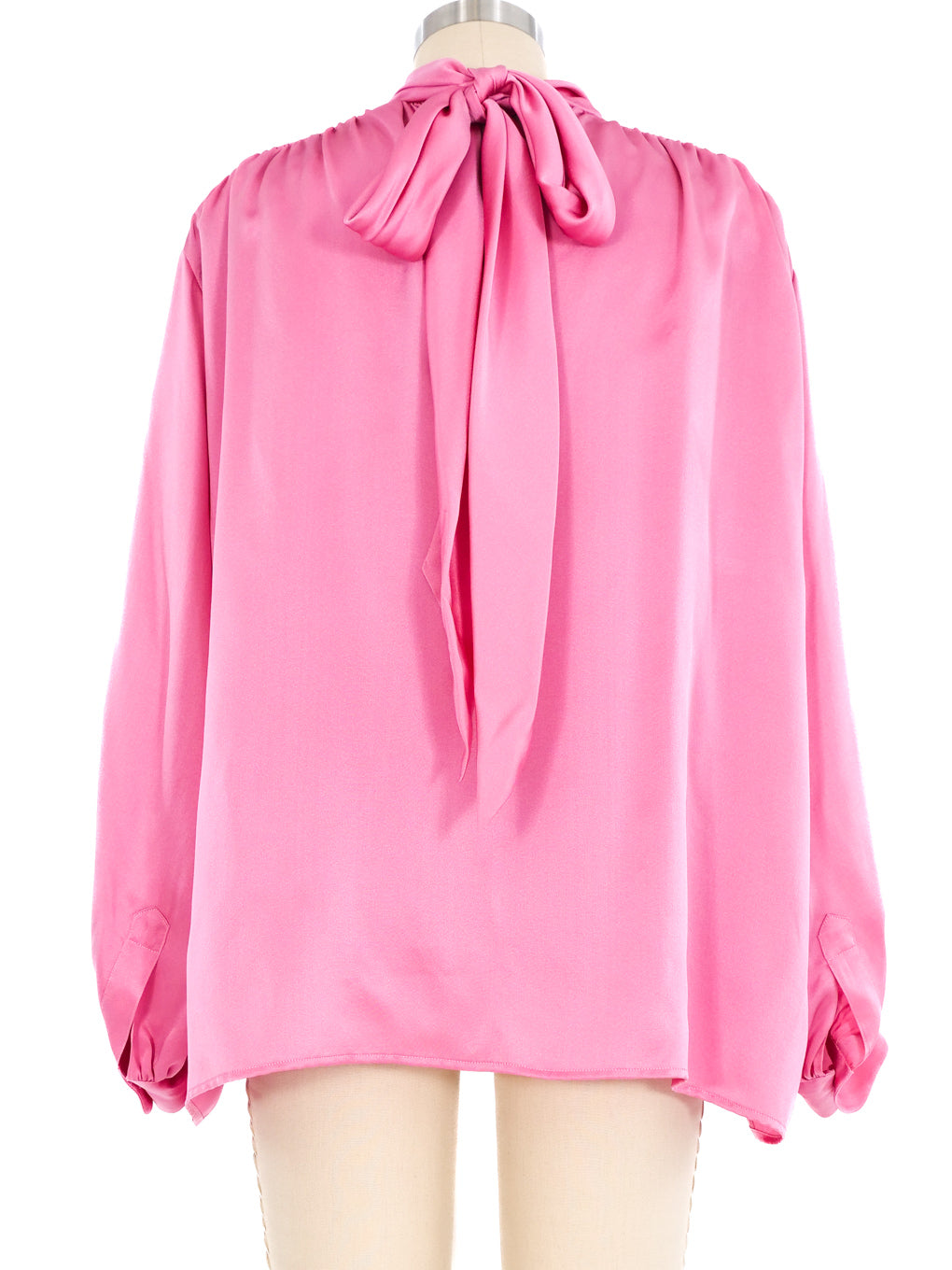 Yves Saint Laurent Pink Silk Blouse1