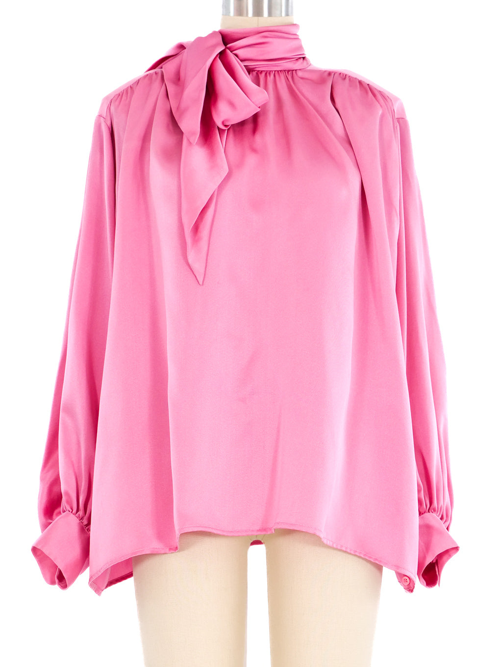 Yves Saint Laurent Pink Silk Blouse