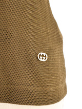 Gucci Olive Mesh Tank Top Top arcadeshops.com